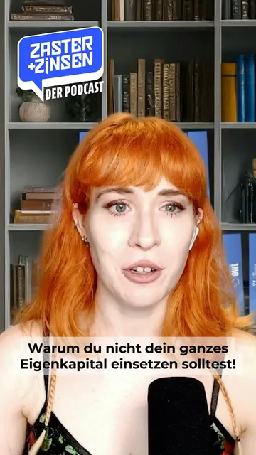 Video: Alles Eigenkapital ins Haus? Warum das teuer werden kann.
