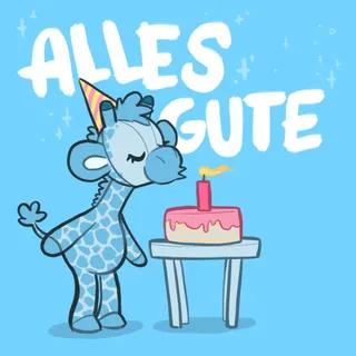 Raffi mit Geburtstagstorte